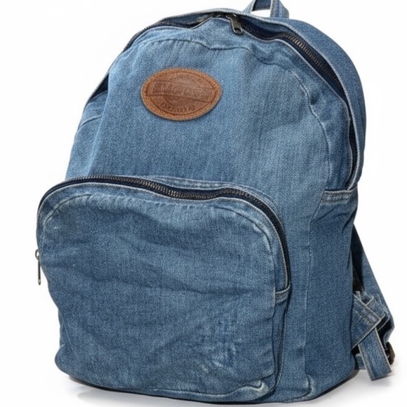 Rugged Outback Other - Vintage Rugged Exposure Denim Backpack Blue Jean 90s Y2K Bag